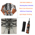 New design customized gel coated 360 degree rotation aluminum structure umbrella